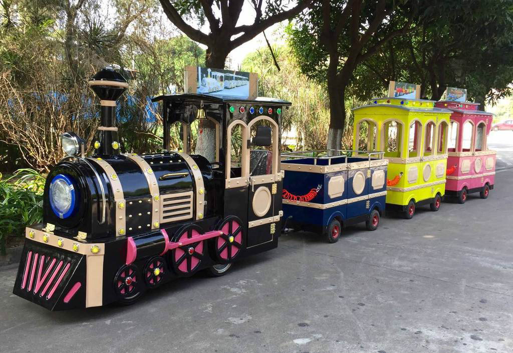 西固景区广商场无轨观光小火车电动儿童游乐设备小火车可坐人户外玩具